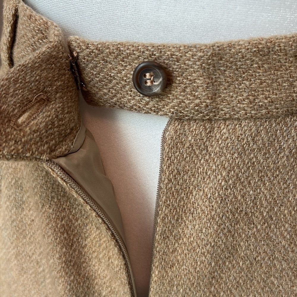 Vintage Ralph Lauren Blue Label 100% Wool Skirt (ILGWU) Made In USA Tag Size 6 - Picture 6 of 13